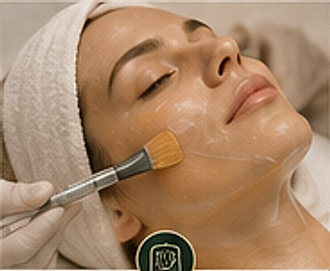 Aplicação de peeling facial
